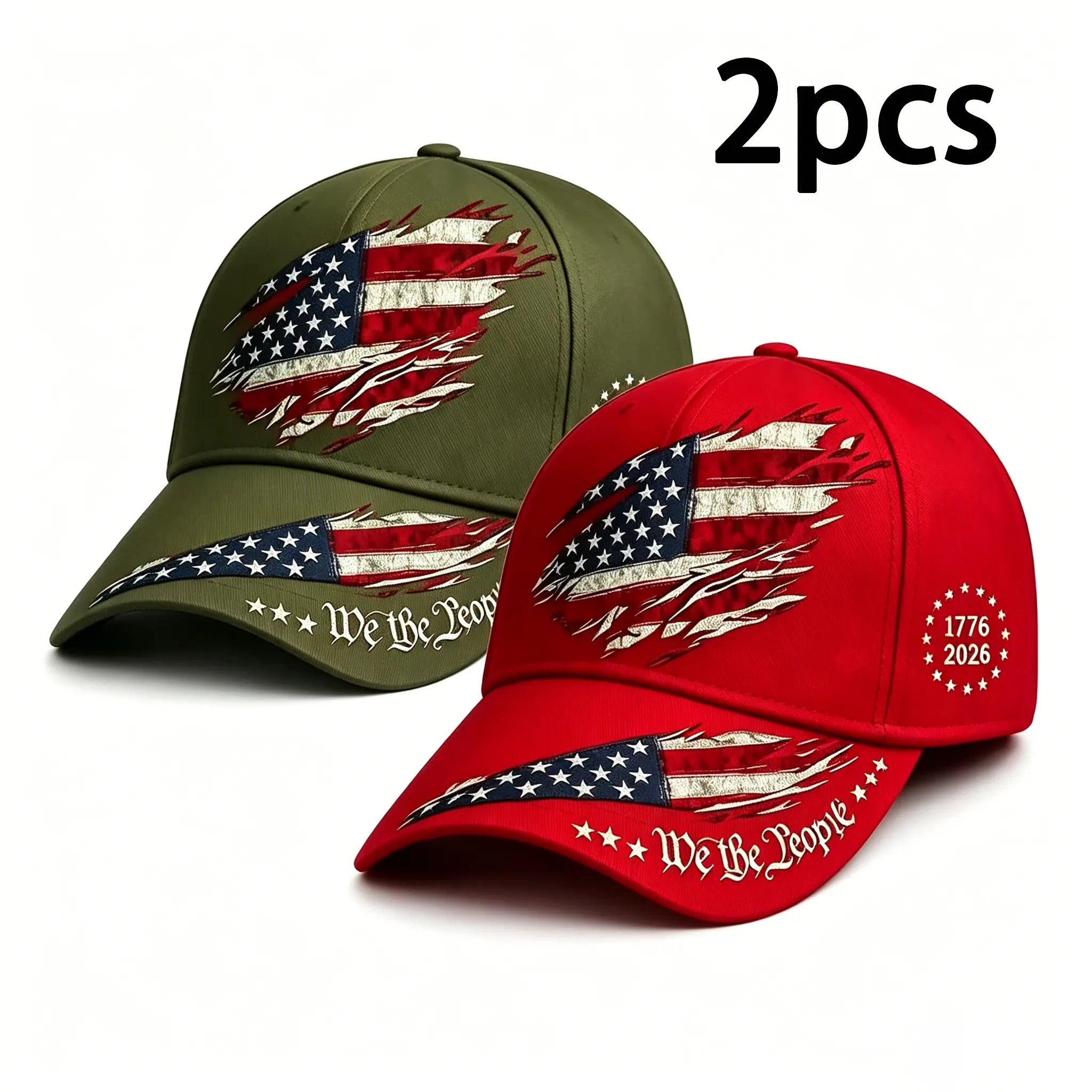 2Pcs 250Th Anniversary Print Baseball Cap, Adjustable Unisex Sun Cap, Suitable for Everyday Wear and Casual Style