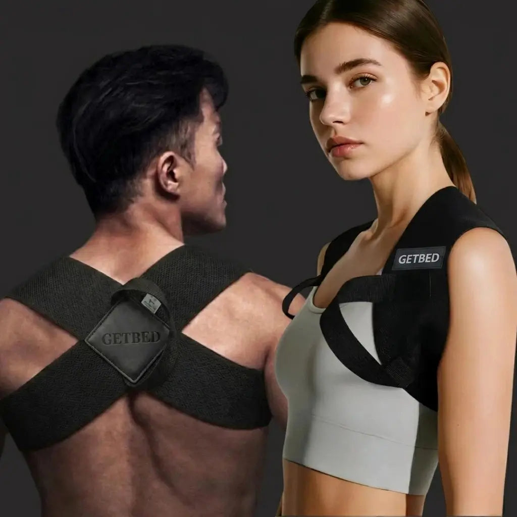 GETBED Shoulder Straps - Posture Support Strapsfor Men & Women- Elastic Back Support,Straight Back Support, Posture Corrector, Use at Home or in Office(S-Xxl)