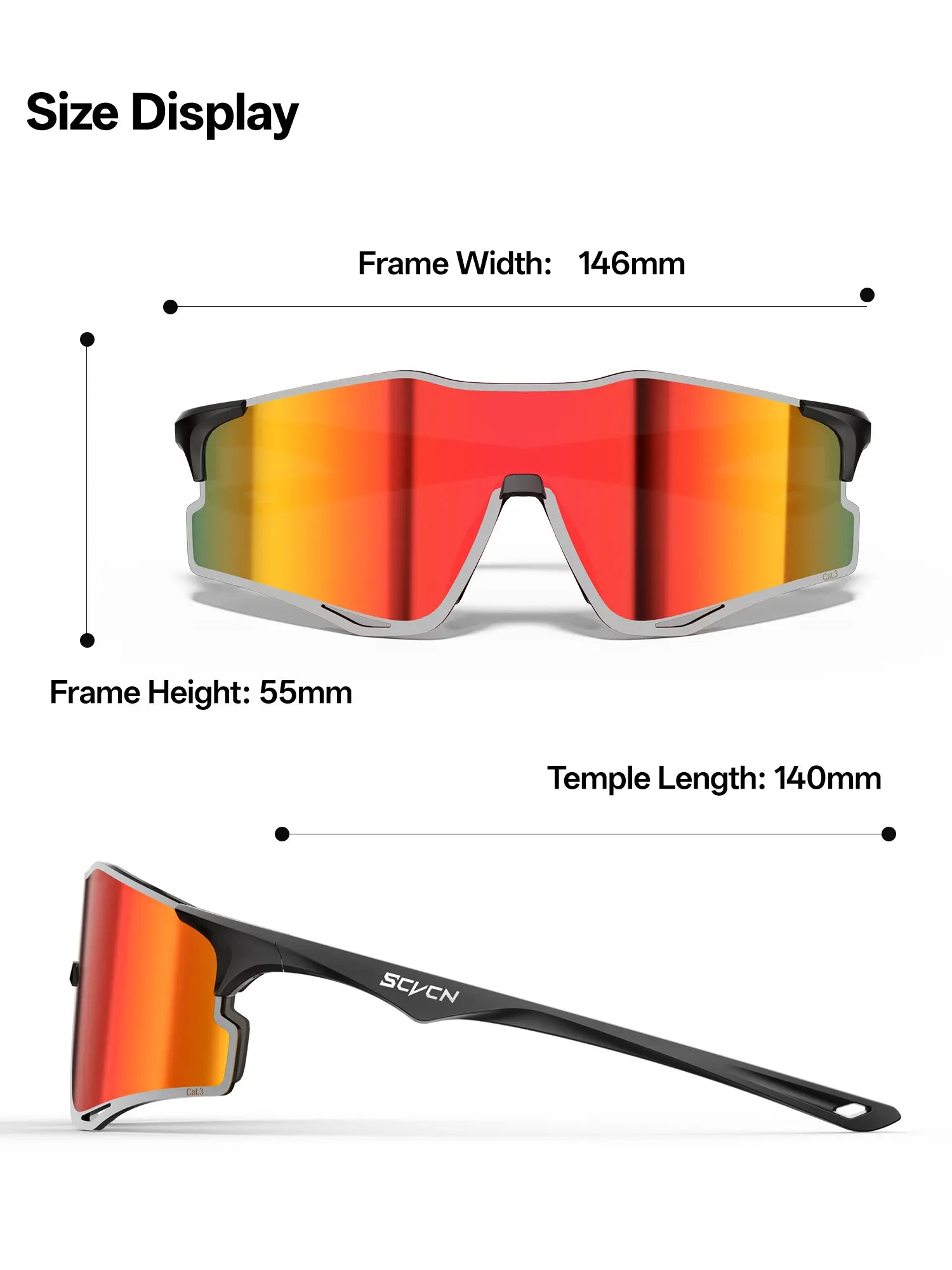 SCVCN Unisex Running Sunglasses (Choice of Mirrored or Photochromic Lenses) – 21.9G Lightweight Rimless Sports Eyewear Featuring Ventilated PC Lenses Outdoor Glasses Summerwins