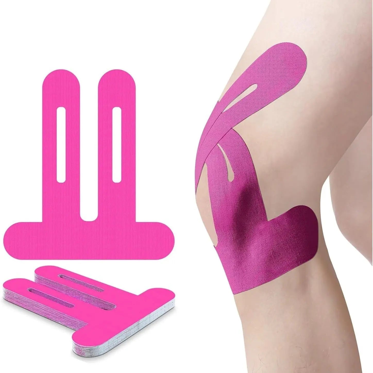 10 Pack Pre-Cut Knee Kinesiology Tape, Relieve Soreness, Stabilize Joints for All Sports
