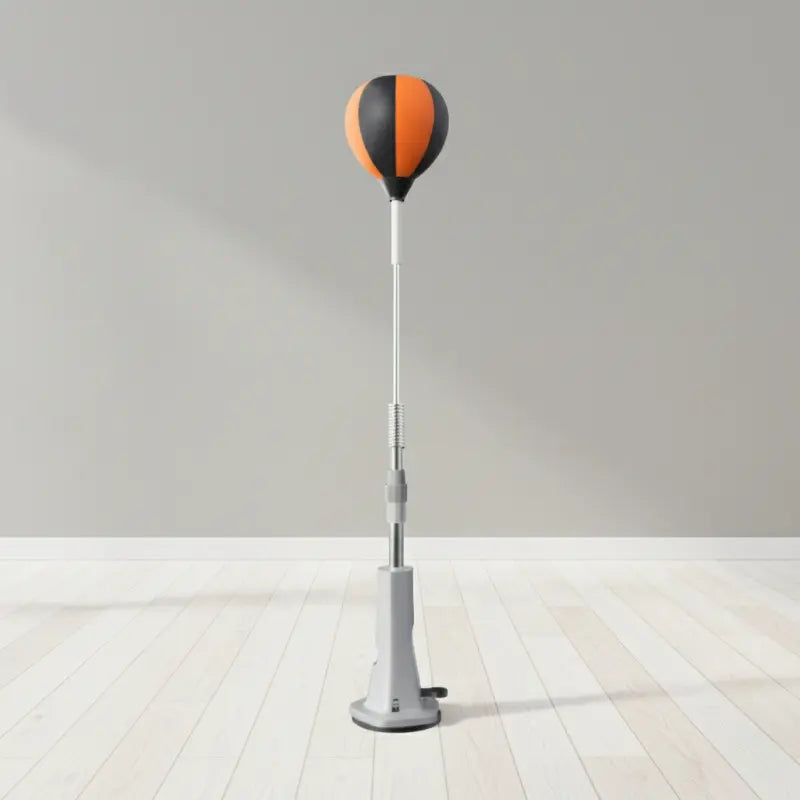 Adjustable 55-66 Inch Boxing Reflex Ball with Suction Cup Base Height Adjustable Punch Bag Trainer Fast Rebound Steel Spring for Home Gym Hand Eye Coordination Training Boxing Training Equipment