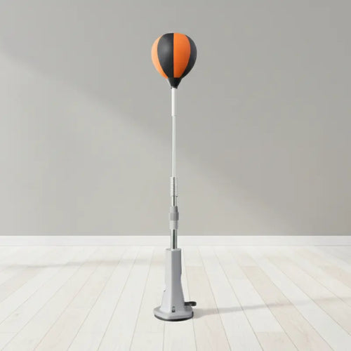 Adjustable 55-66 Inch Boxing Reflex Ball with Suction Cup Base Height Adjustable Punch Bag Trainer Fast Rebound Steel Spring for Home Gym Hand Eye Coordination Training Boxing Training Equipment