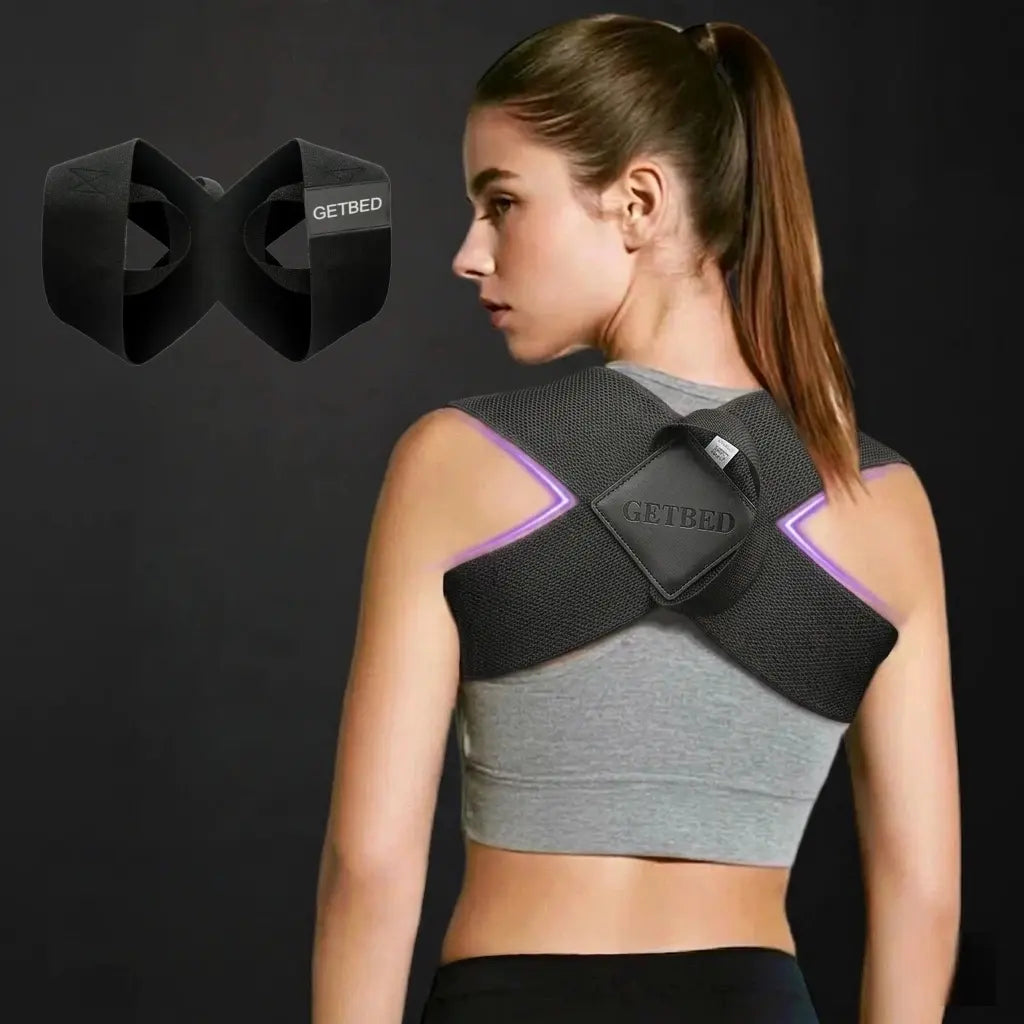GETBED Shoulder Straps - Posture Support Strapsfor Men & Women- Elastic Back Support,Straight Back Support, Posture Corrector, Use at Home or in Office(S-Xxl)