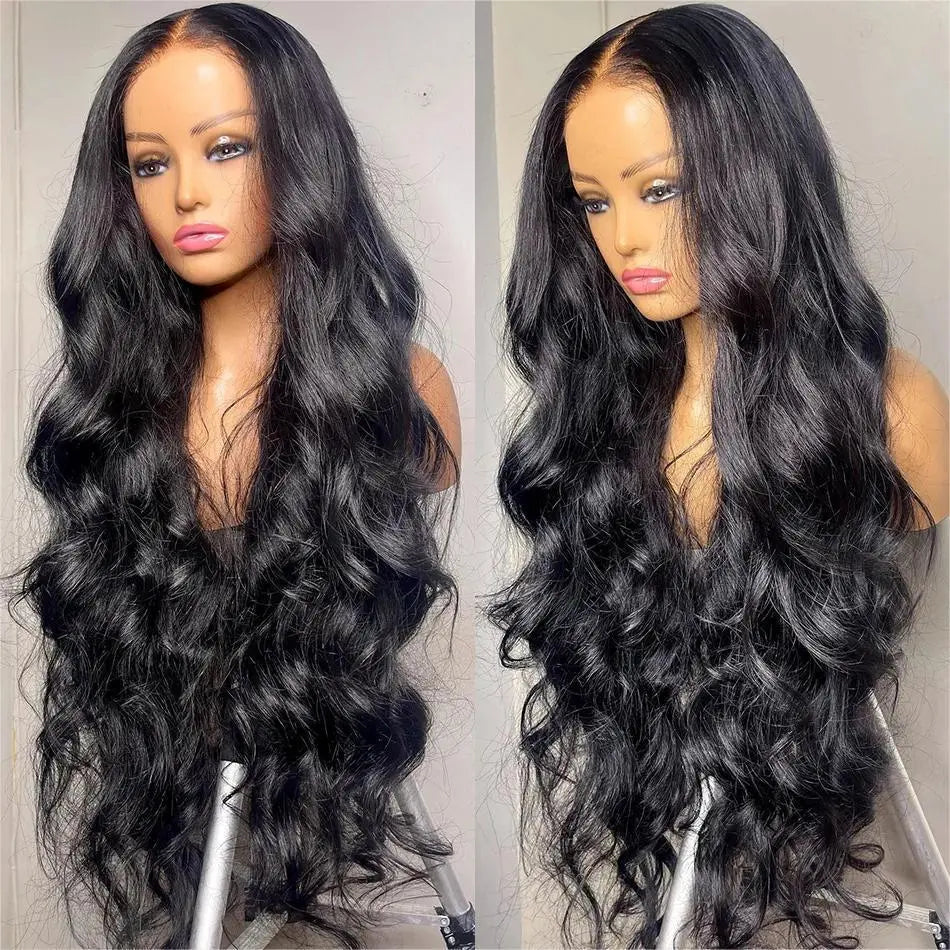 Hot Star Body Wave Wig 13X6 HD Transparent Lace Front Wigs Human Hair Pre Plucked 180% Density Brazilian Straight Frontal Wigs Human Hair with Baby Hair Natural Hairline for Women