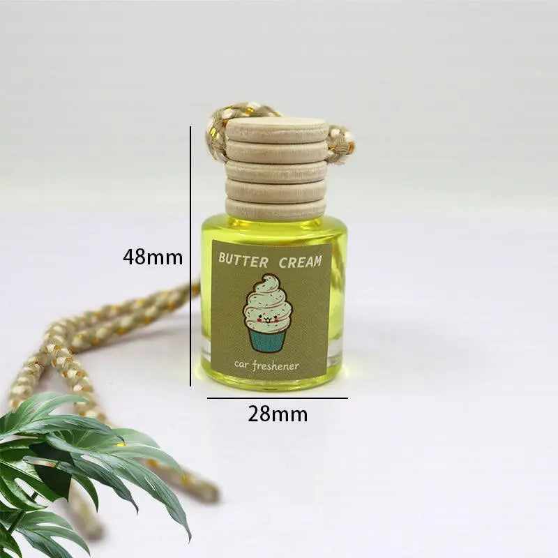 8ML Hanging Scent Oil Diffuser, Natural Fruit Juicy Perfume, Long Lasting Fragrance, 3 Scents Car Air Freshener for Home & Car