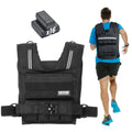 【Dealsforyoudays】Vevor Adjustable Weighted Vest, 35Lb Weight Vest with Iron Weights, Shoulder Pad, and Reflective Stripe, Body Weight Vest Exercise Set for Men Women, Workout Equipment for Strength Training Running