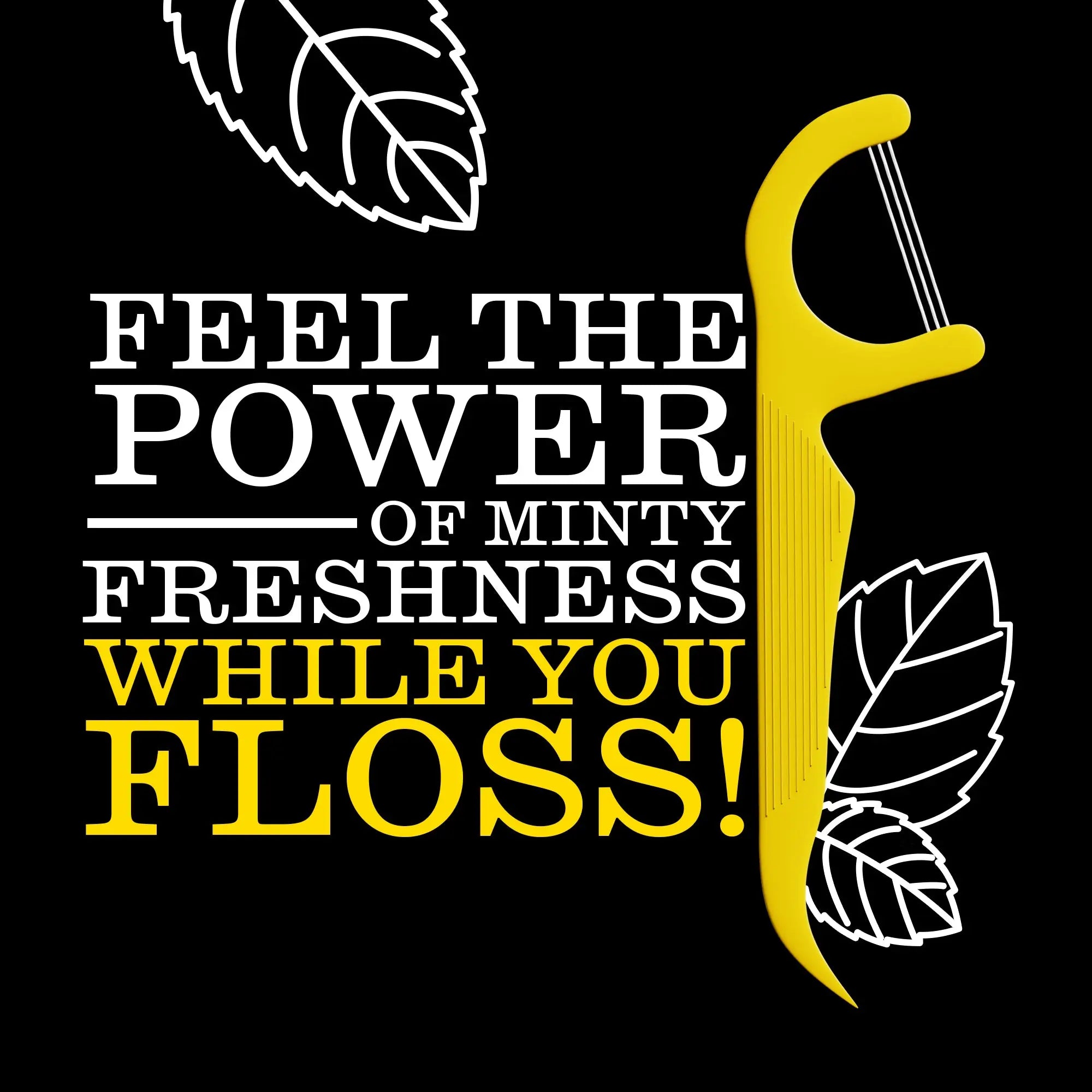 Twice Floss Picks with 3-Strands – Wax-Coated Floss & Toothpick, Strong Mint