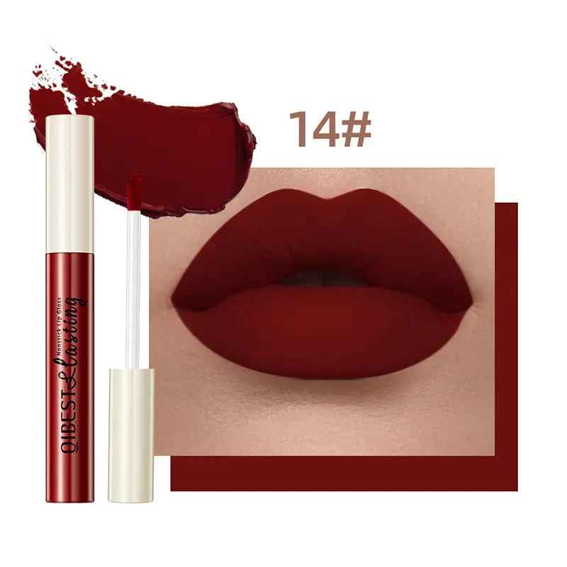 3PCS Matte Velvet Lip Gloss, Non-Stick Cup and Non-Fading Full-Coverage Lip Gloss, Suitable for All Skin Types,Multiple Colors to Choose From，Ideal for Everyday Use