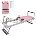 Pilates Reformer Machine 77.5 in Foldable Pilates Equipment for Home Gym Workout,Adjustability Pilates Workout Equipment with Resistance Ropes for Advanced and Beginners