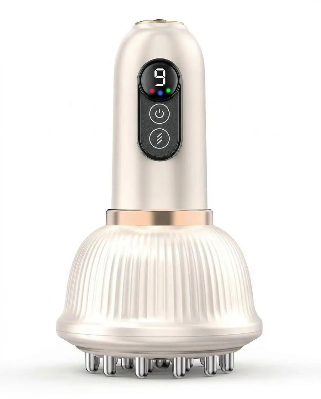 Professional Handheld Massager with Lymphatic Drainage - Rechargeable, Heat & Vibration Device for Muscle Support, Portable Full-Body Care Gift for Neck, Back, Legs