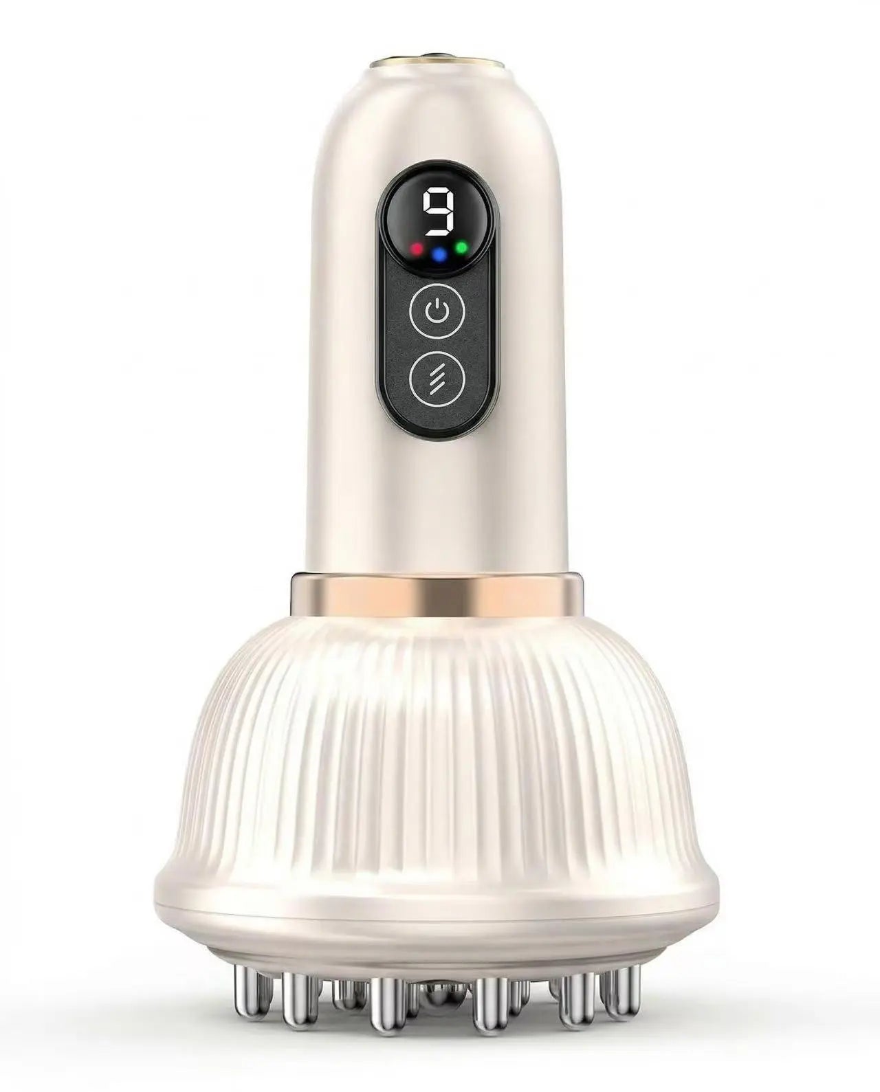 Professional Handheld Massager with Lymphatic Drainage - Rechargeable, Heat & Vibration Device for Muscle Support, Portable Full-Body Care Gift for Neck, Back, Legs