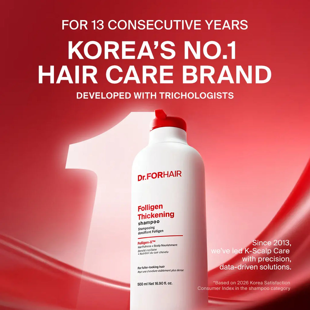 [Dr.Forhair] Thickening Power Couple - Shampoo 16.91 Oz + Thickening Scalp Serum 1.69 Oz | for Fuller-Looking Hair | Thickening Hair | Complete 2-Step Root Care | Root Volume | Healthy Scalp