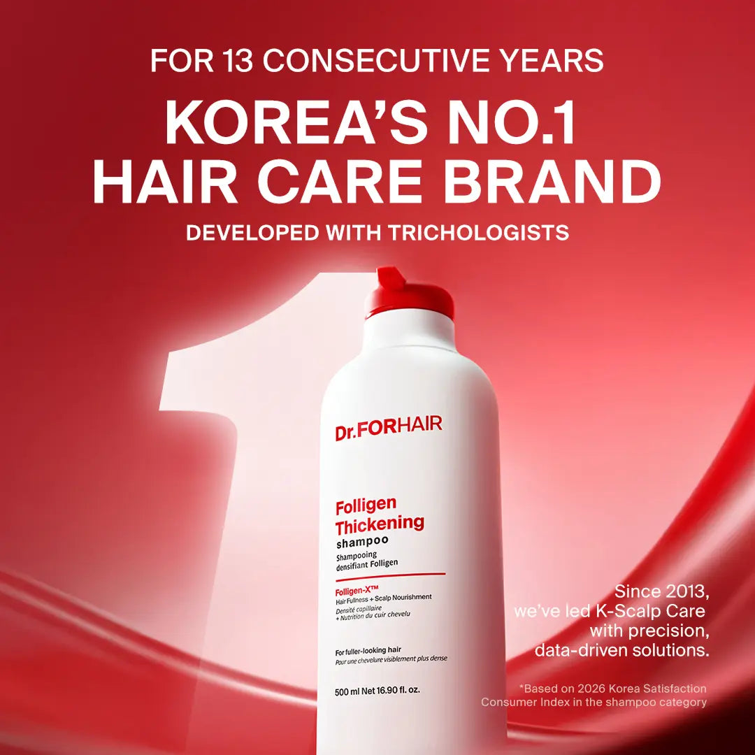 [Dr.Forhair] Thickening Power Couple - Shampoo 16.91 Oz + Thickening Scalp Serum 1.69 Oz | for Fuller-Looking Hair | Thickening Hair | Complete 2-Step Root Care | Root Volume | Healthy Scalp