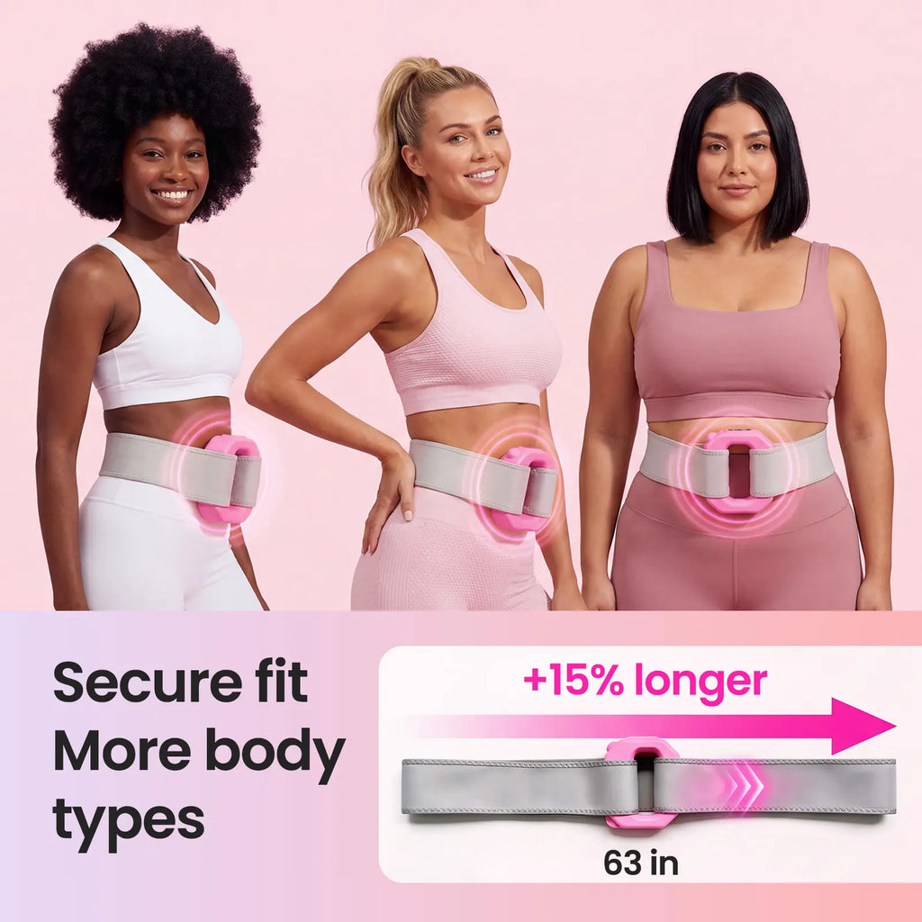 Zenrous 2026 New Wearable Fascia Ring– Adjustable Vibration Belt for Waist, Back & Legs – Cordless Portable Percussive Machine for Muscle Recovery & Tension Relief