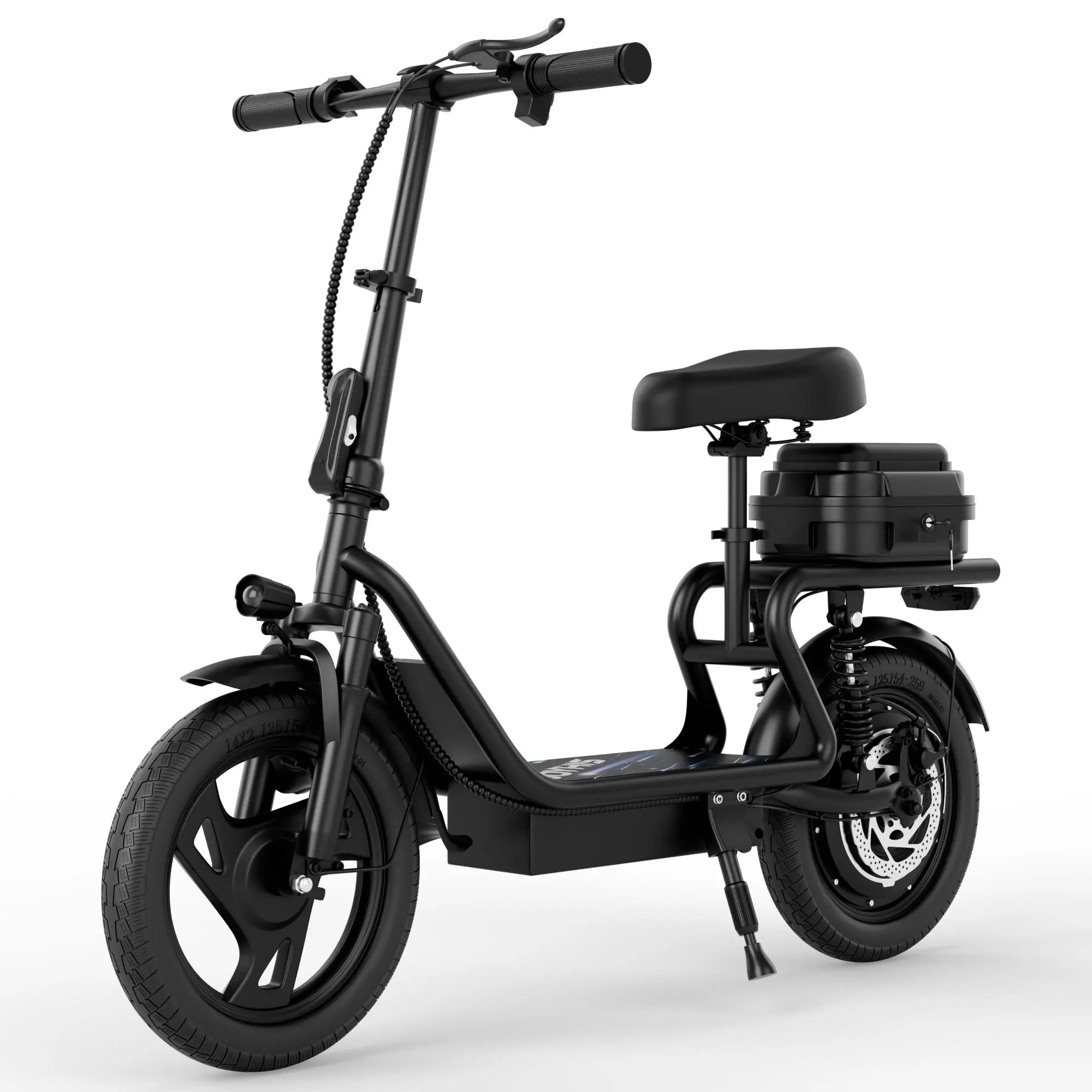 500W Electric Scooter for Adults with Seat, 48V 10.4Ah Battery, Top Speed 22 Mph, Driving Range 21-27 Miles,Pet-Friendly Design with Rear Basket Scooters