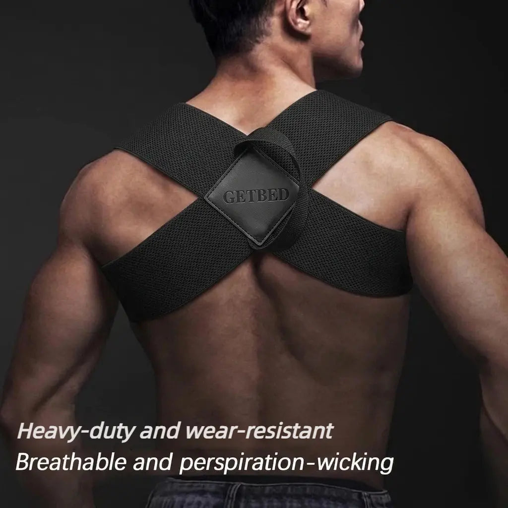 GETBED Shoulder Straps - Posture Support Strapsfor Men & Women- Elastic Back Support,Straight Back Support, Posture Corrector, Use at Home or in Office(S-Xxl)