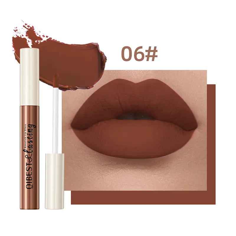3PCS Matte Velvet Lip Gloss, Non-Stick Cup and Non-Fading Full-Coverage Lip Gloss, Suitable for All Skin Types,Multiple Colors to Choose From，Ideal for Everyday Use