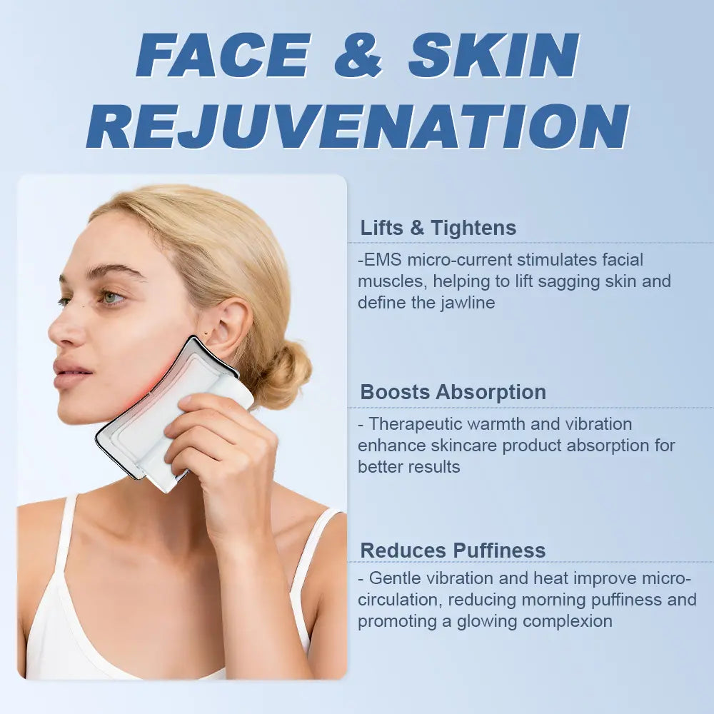 Sculptor Full Body Contouring Device with Heat Therapy EMS High-Frequency Vibration&Gua Sha Massage for Muscle Relief and Deep Tissue Stimulation