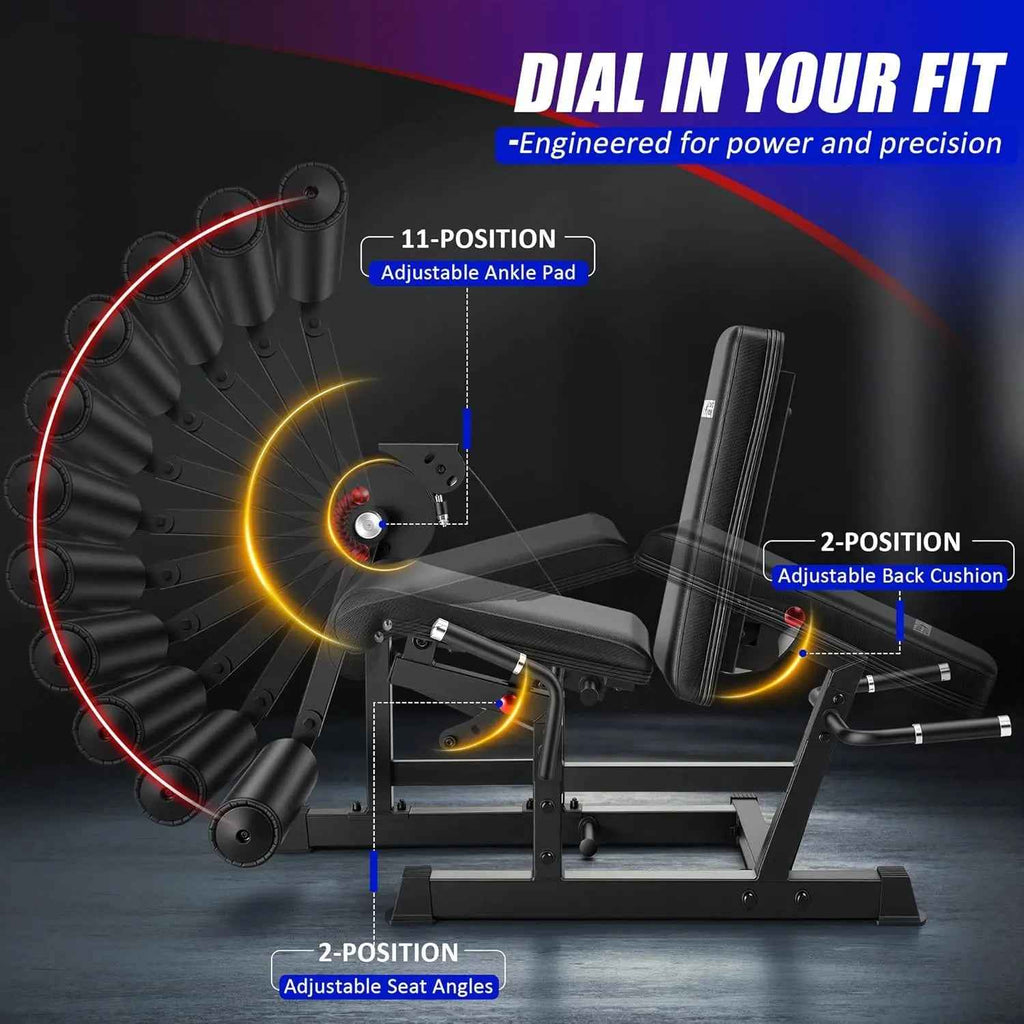 ANCHEER Leg Extension Machine - 400LBS Heavy-Duty 11-Position Adjustable Leg Curl Trainer, Multifunctional Workout Station, Quad Hamstring Glute Equipment with Lumbar Support, Compact Home Gym for Small Spaces,Outdoorfun,Summerwins,Father'Sdaygifts