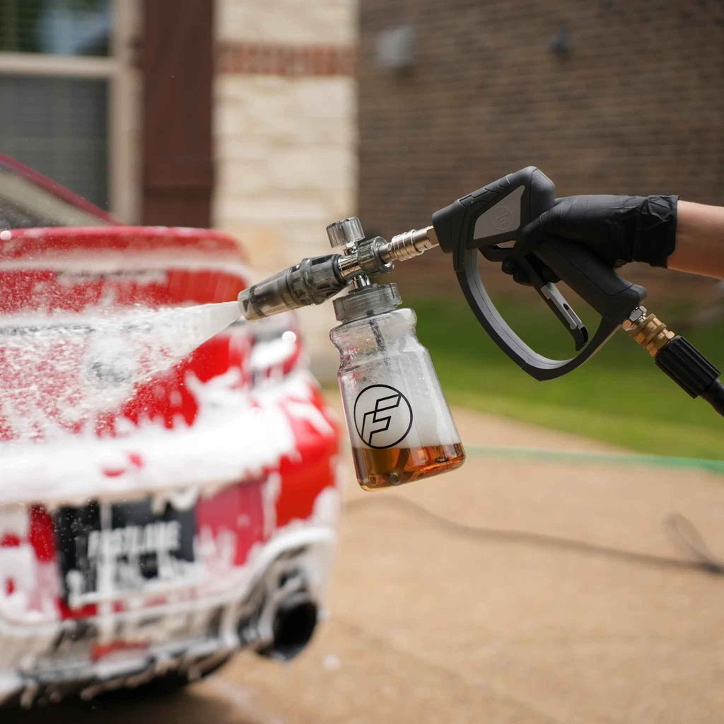 Fastlane Foam Cannon & Swivel Gun Combo - 360° Swivel - 1.1Mm and 1.2 Mm Orifice - High Quality Stainless Steel - 40° Nozzle -