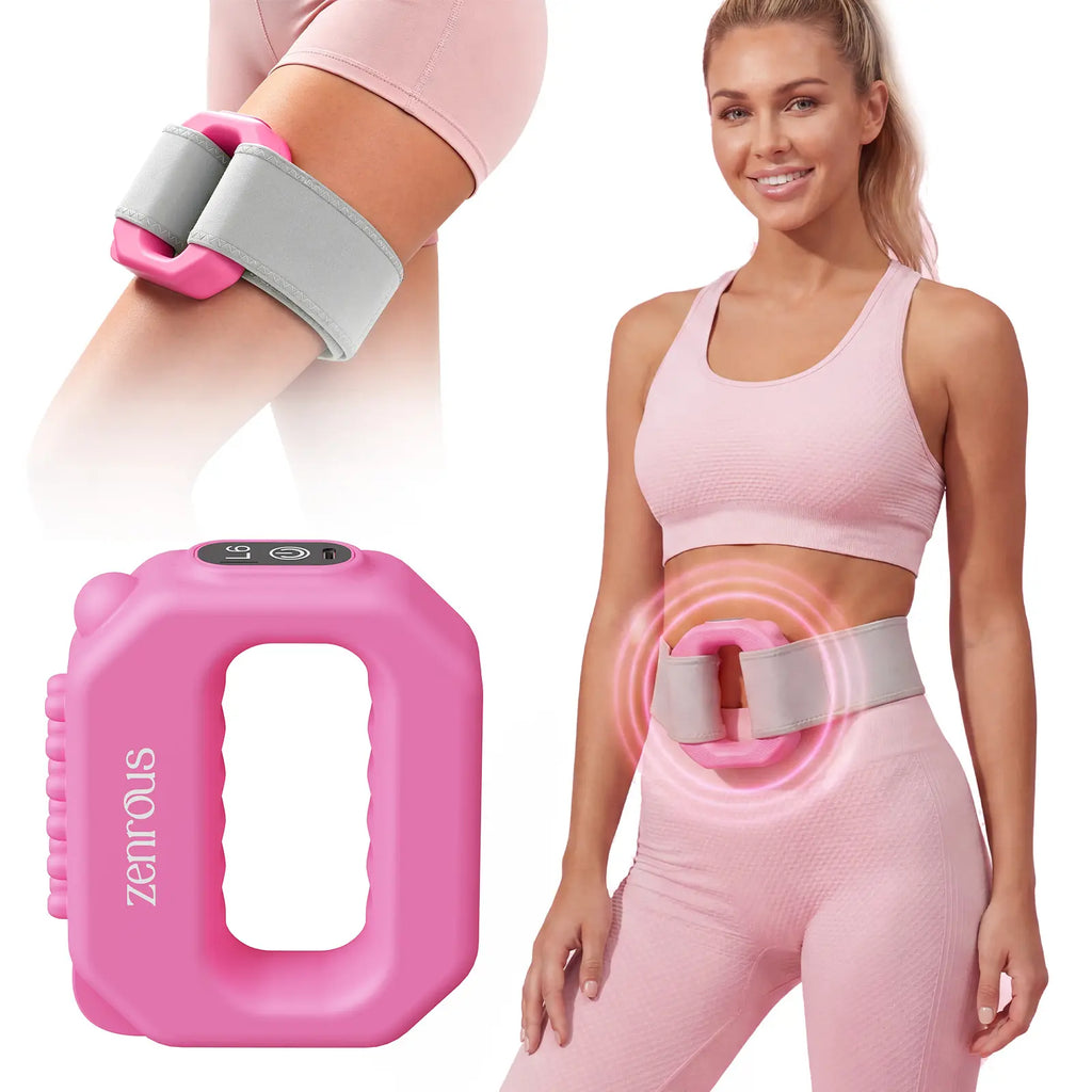 Zenrous 2026 New Wearable Fascia Ring– Adjustable Vibration Belt for Waist, Back & Legs – Cordless Portable Percussive Machine for Muscle Recovery & Tension Relief