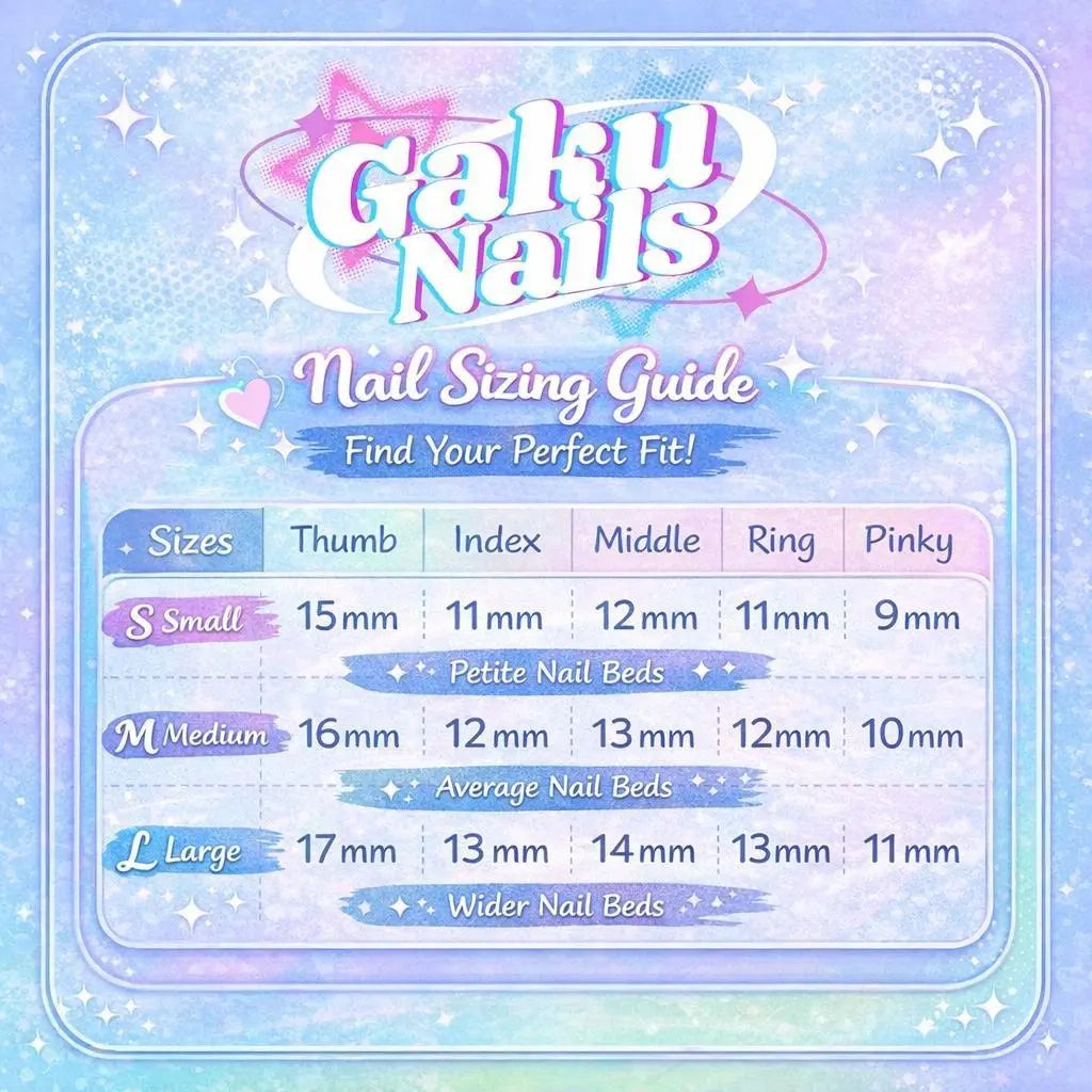 Gakunails MEDIUM ALMOND Collection - 23Mm Length Handmade Press on Nails with Toolkit & Reusable Design for Eco-Friendly Beauty Sticky Tabs Debonder
