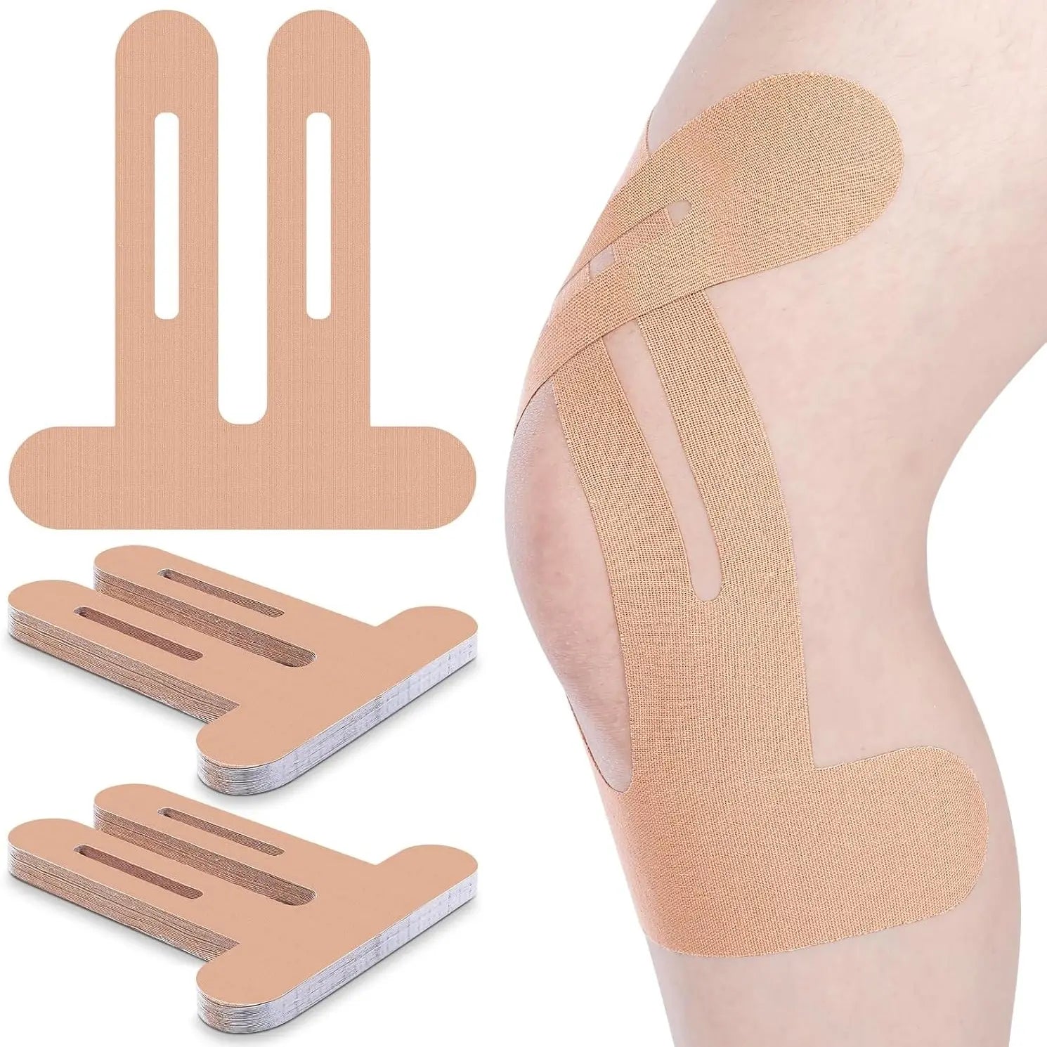 10 Pack Pre-Cut Knee Kinesiology Tape, Relieve Soreness, Stabilize Joints for All Sports