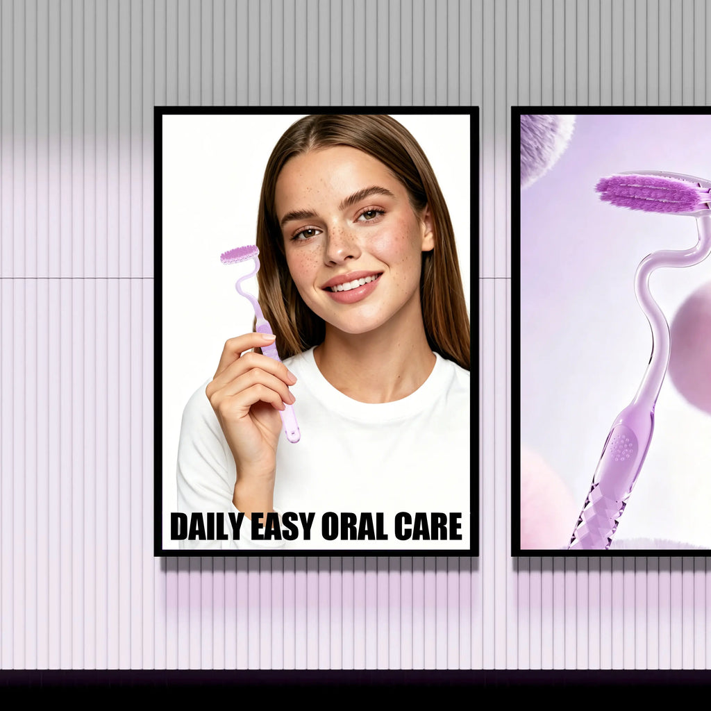 CEELIKE S-Shaped Toothbrush - Ergonomic Curved Handle, Soft Bristles for Deep Oral Cleaning, Comfortable Daily Oral Care, Non-Medical