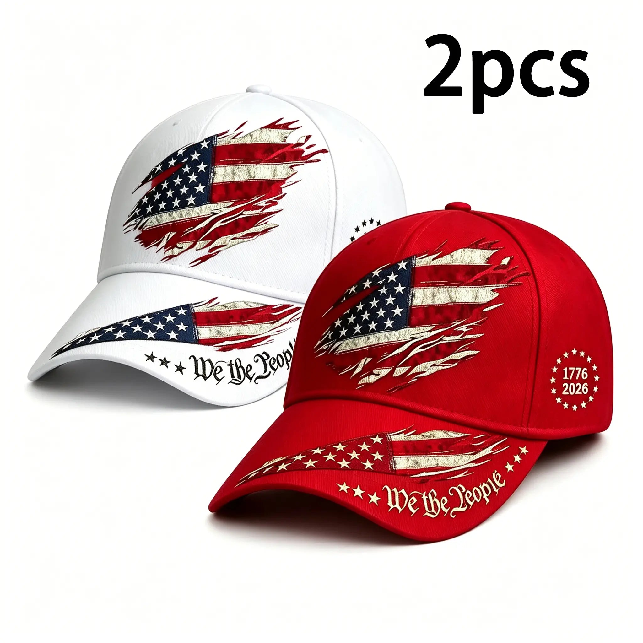 2Pcs 250Th Anniversary Print Baseball Cap, Adjustable Unisex Sun Cap, Suitable for Everyday Wear and Casual Style