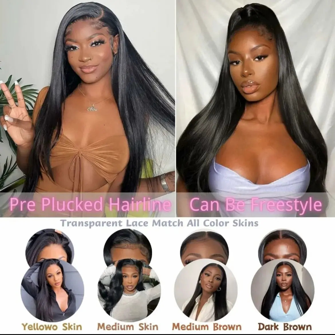 Hot Star Body Wave Wig 13X6 HD Transparent Lace Front Wigs Human Hair Pre Plucked 180% Density Brazilian Straight Frontal Wigs Human Hair with Baby Hair Natural Hairline for Women