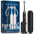Premium Quality, Insanely Cheap! Everglow Electric USB Charging Toothbrush, 1 Count Soft Bristles Toothbrushes & 4 Counts Brush Head & 1 Count Charging Cable, Intelligent Cleaning Toothbrushes, Gift