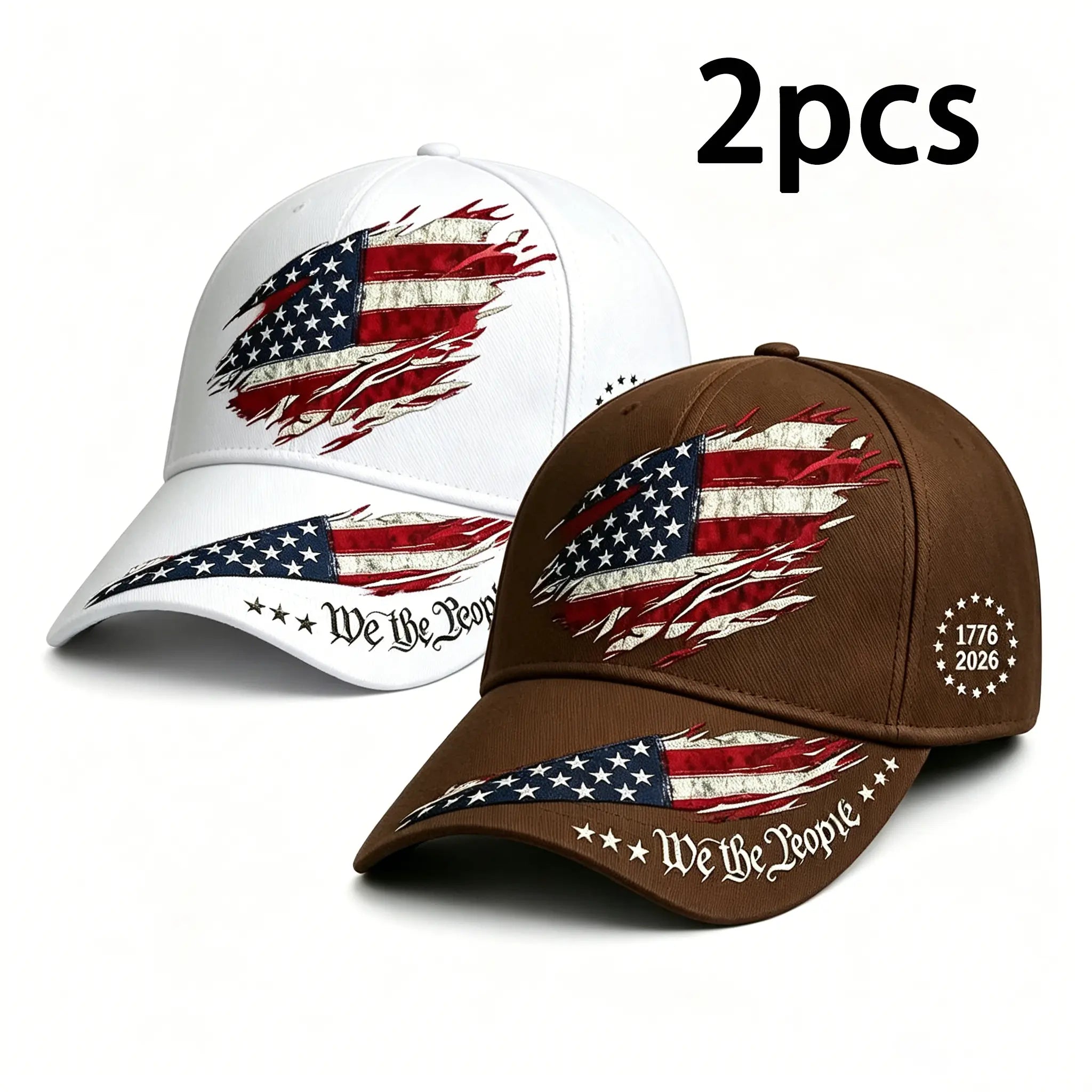 2Pcs 250Th Anniversary Print Baseball Cap, Adjustable Unisex Sun Cap, Suitable for Everyday Wear and Casual Style