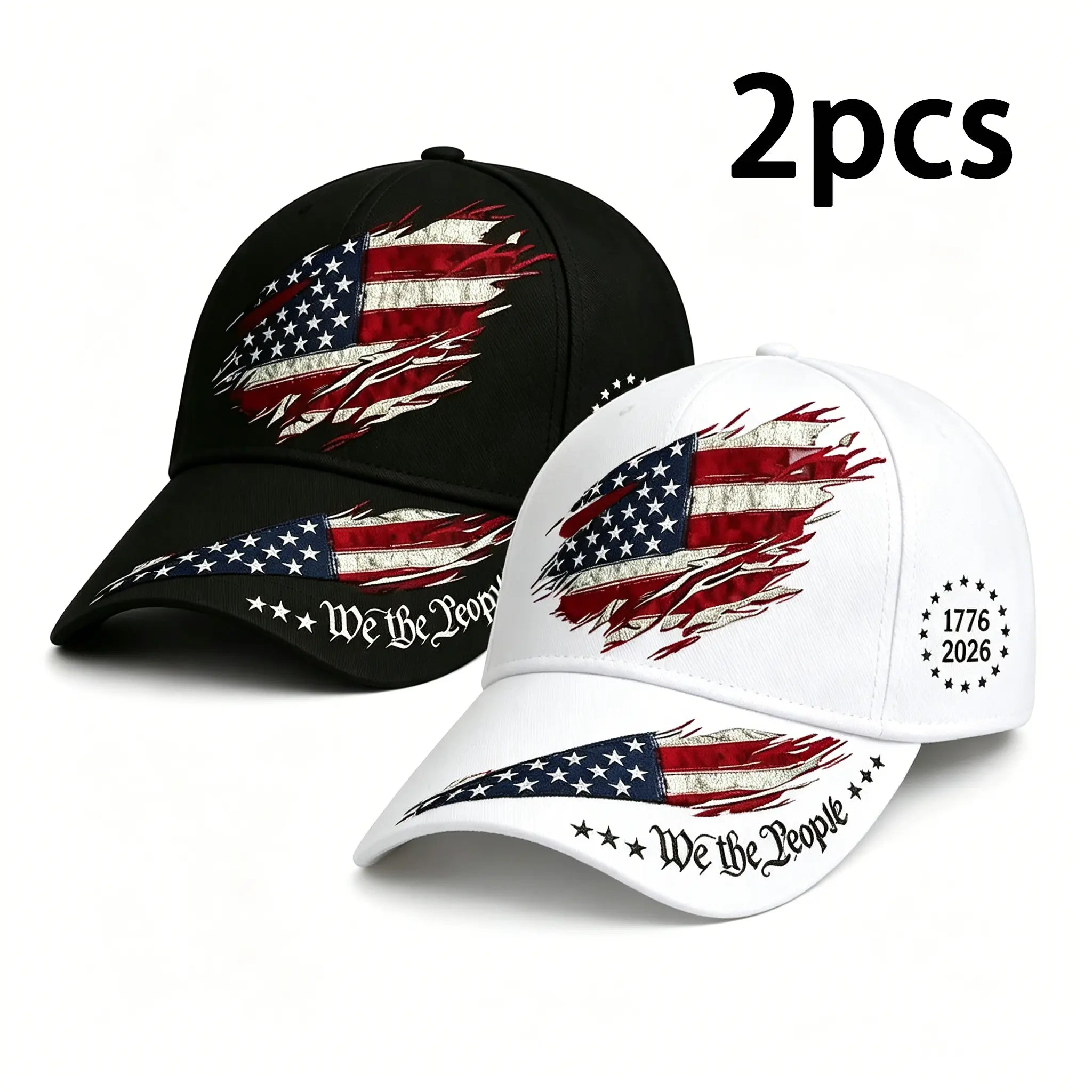 2Pcs 250Th Anniversary Print Baseball Cap, Adjustable Unisex Sun Cap, Suitable for Everyday Wear and Casual Style