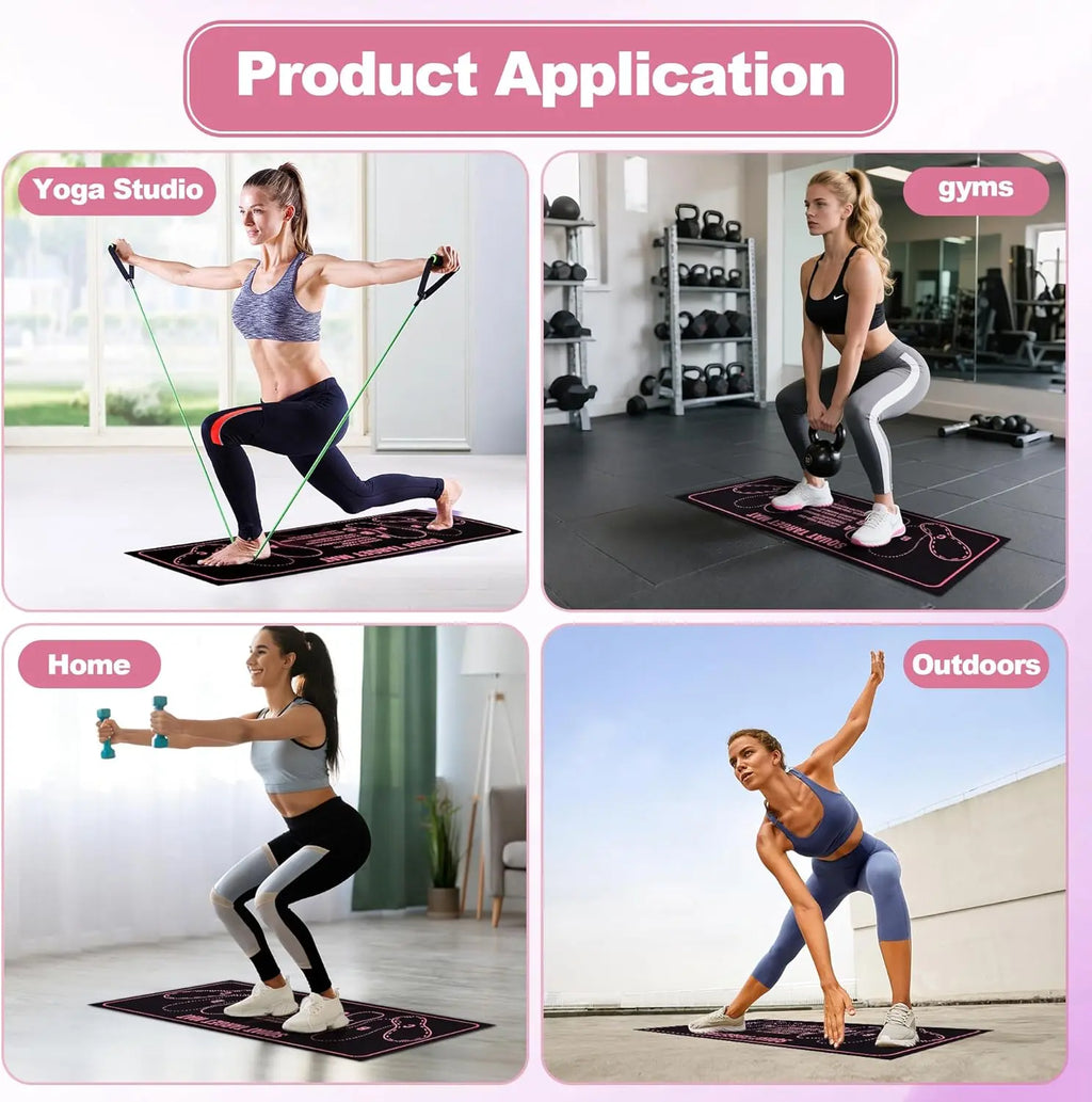 Anti-Slip Squat Pad Set, Durable Non-Skid Training Mat for Home and Gym Use, Ideal Exercise Equipment for Fitness Enthusiasts, Gym Accessories, Gym Floor Mat, Exercise Mat Tiles