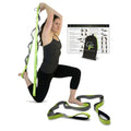 Gradient Fitness Stretching Strap Wide Grip 1.5 Inch X 8 Feet - 12 Multi Loop Non Elastic Nylon Stretch Band with Neoprene Handles, Storage Bag and 12 Exercise Poster - 4 Color Options