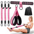 Upgraded Pedal Resistance Band Trainer - Durable Latex Tubes, Beginner-Friendly, Women'S Workout Gear, Portable Home Workout Exercise Equipment for Resistance Band Training & Toned Arms