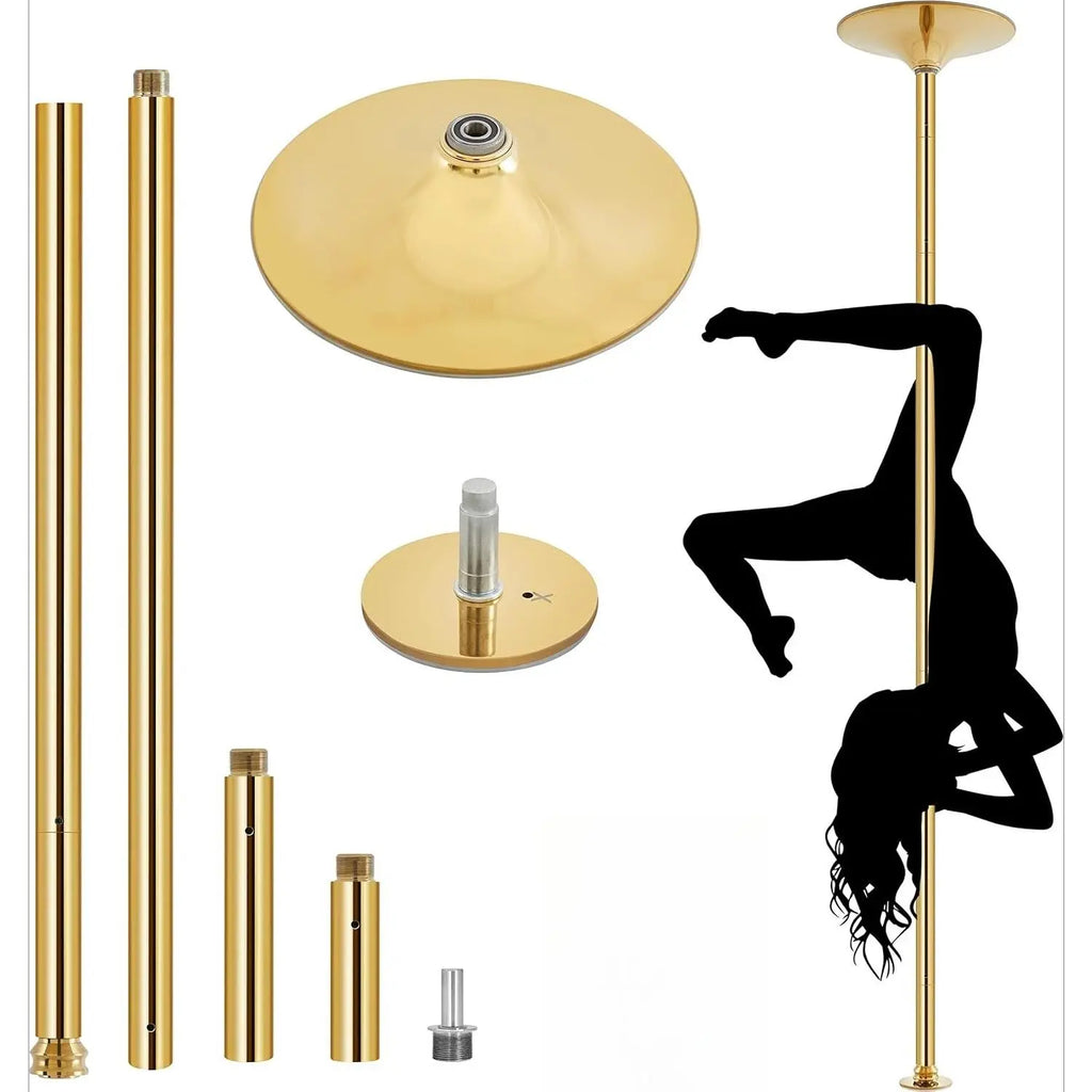Portable Dancing Pole – 45Mm Spinning & Static Modes – Height Adjustable Removable Fitness Pole – for Home Gym, Exercise, Club & Party