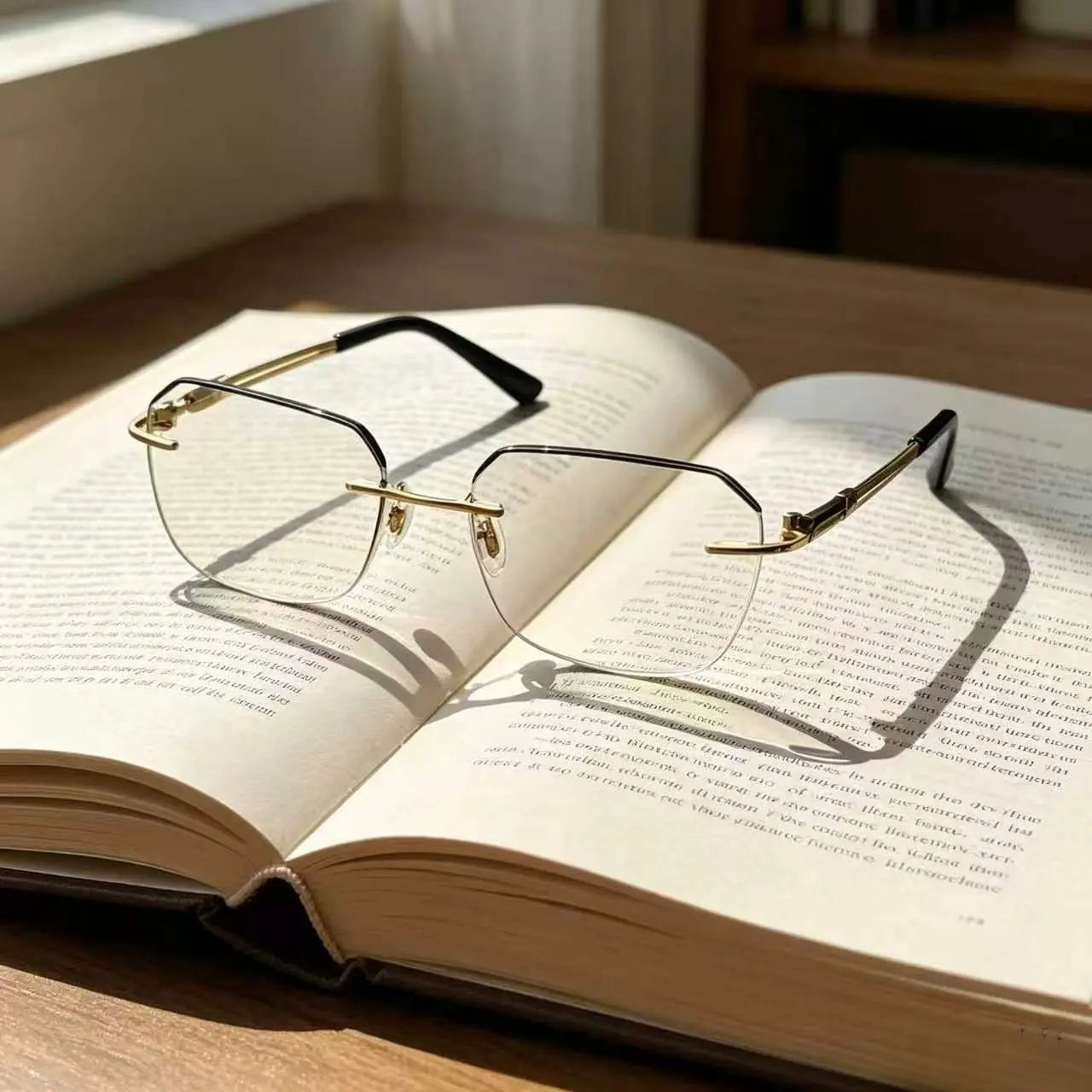Classic Style Reading Glasses for Men and Women, Lightweight Metal Frame, Ideal for Reading and Craft Work