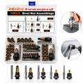 Head Rivet Nut Tool, M3 M4 M5 M6 M8 Rivnut Kit, Carbon Steel Rivnut Set, Threaded Rivet Nut Kit, Manual Riveter Rivnuts Tool Accessory for Automotive Repair Warehouses,Fathersdaygift