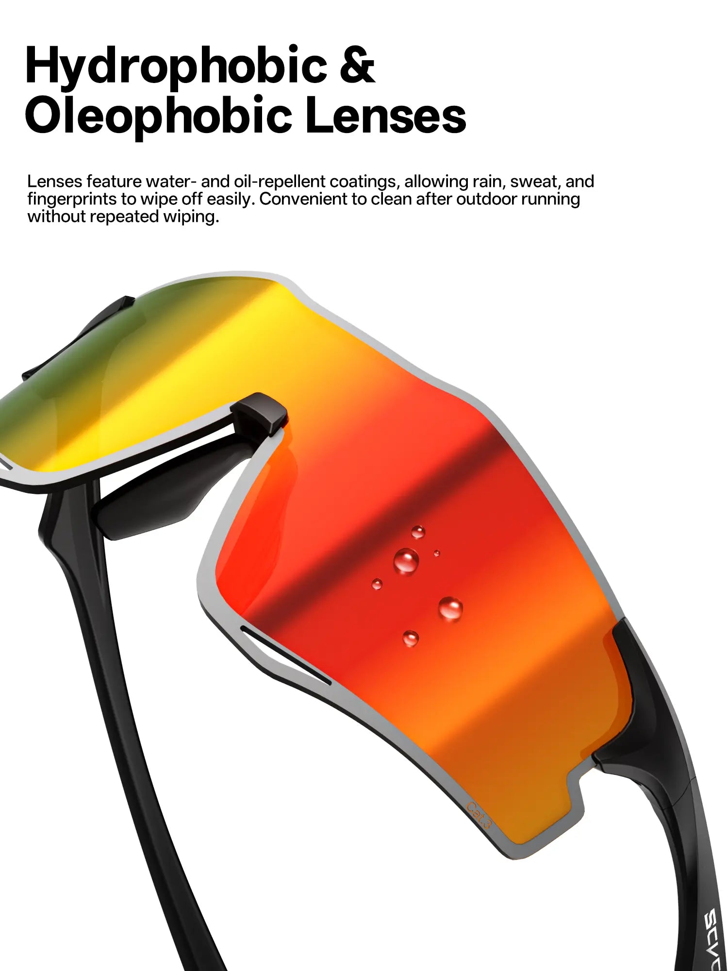 SCVCN Unisex Running Sunglasses (Choice of Mirrored or Photochromic Lenses) – 21.9G Lightweight Rimless Sports Eyewear Featuring Ventilated PC Lenses Outdoor Glasses Summerwins