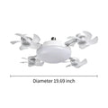 MREGB 2026 New E27 Socket Ceiling Fan Light - 2-In-1 Silent LED Fan with Remote Control, Energy-Saving Cooling & Lighting Combo for Home Bedroom Summervibes