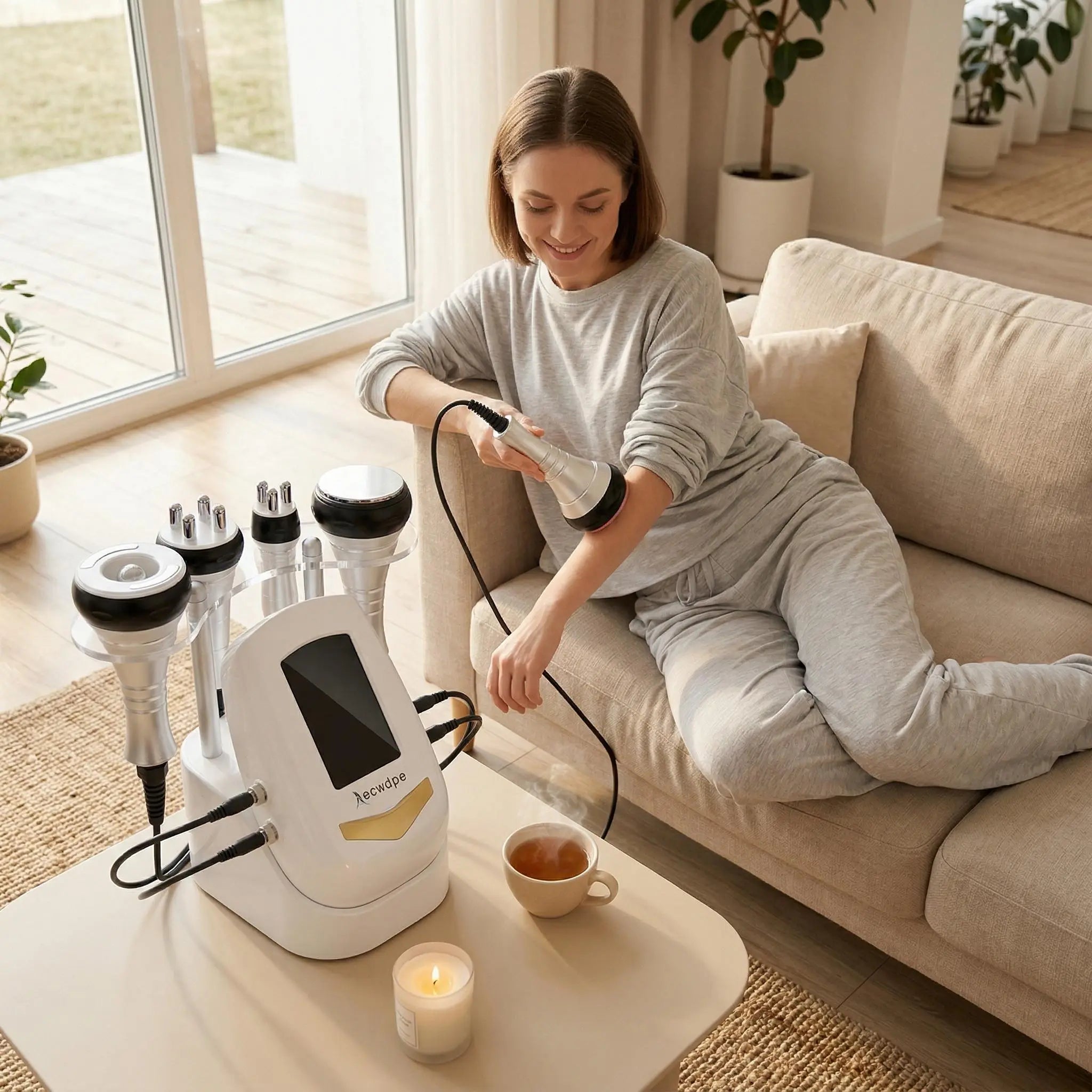 [Renhui] 4 in 1 Body Massager, Multifunctional Bodymassage Machine, Professional Body Caremachine for Home & Spa Use