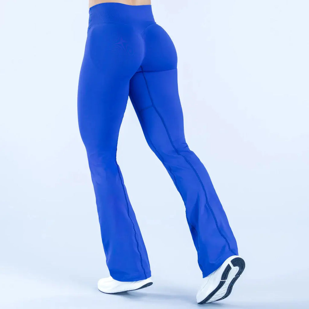 <FULL LOGO> DFYNE Vision Flares Regular Length - Women Daily Flared Yoga Pants Workout Activewear Regular Fit