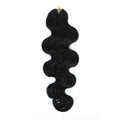 Ygwigs Pre-Separated Feather Crochet Hair Extension Body Wave Human Hair FE22