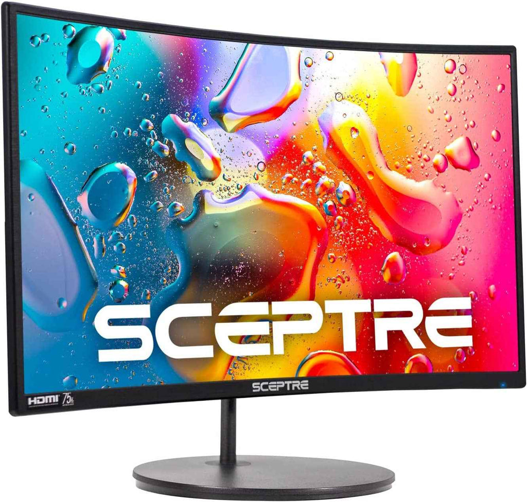 Curved 24-Inch Gaming Monitor 1080P R1500 98% Srgb HDMI X2 VGA Build-In Speakers, VESA Wall Mount Machine Black (C248W-1920RN Series)