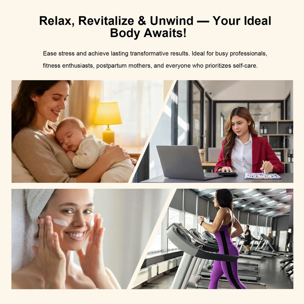 New Upgrade Massager Sculpt Body Deep Relief Firms Skin Portable Rechargeable Full Body Care for Waist, Belly, Arms, Legs, Neck, Back