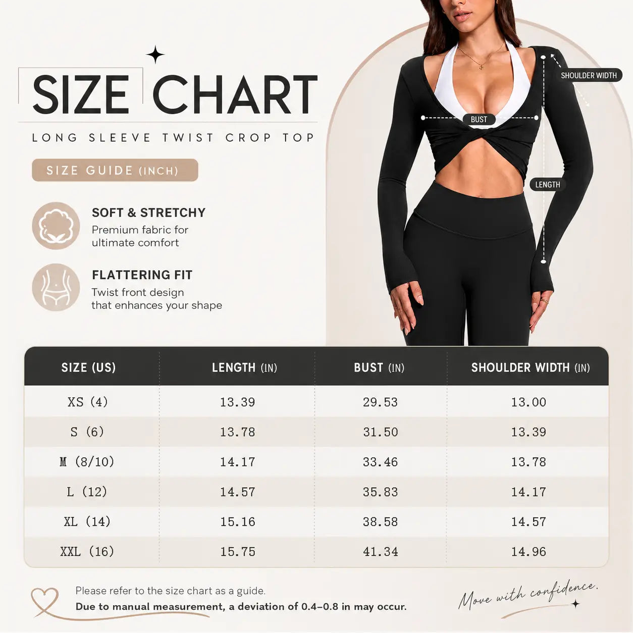 2026 Fireswan 2-Way Wear Twist Front & Back Long Sleeve Yoga Top Women'S Backless Workout Crop Top Soft Stretch Activewear