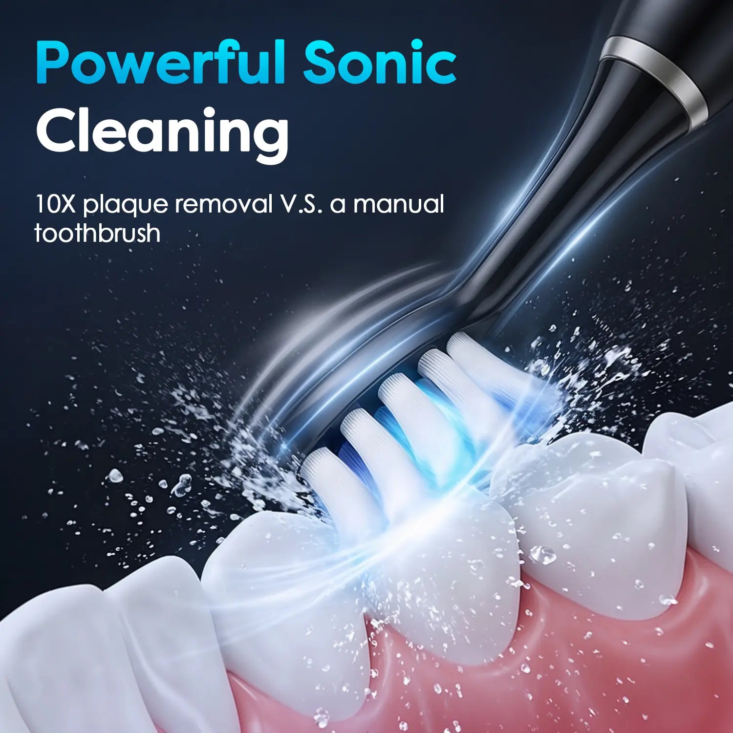 Premium Quality, Insanely Cheap! Everglow Electric USB Charging Toothbrush, 1 Count Soft Bristles Toothbrushes & 4 Counts Brush Head & 1 Count Charging Cable, Intelligent Cleaning Toothbrushes, Gift